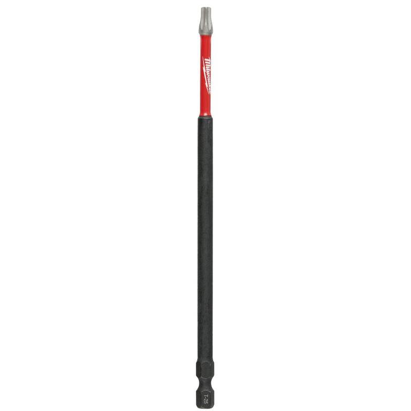 Milwaukee SHOCKWAVE Impact Duty 6 in. Punta de destornillador de acero de aleación Torx T25 (1 pieza) - 48-32-4810