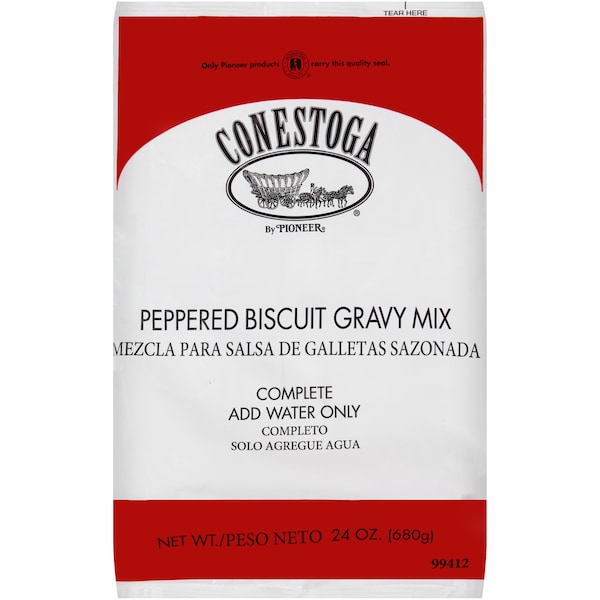 Conestoga Conestoga Peppered Biscuit Gravy Mix 24 oz. Bag, PK6 - 99412