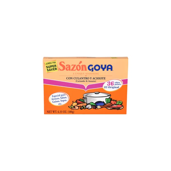 Goya Goya Jumbo Sazon Cilantro 6.33 oz. Box, PK15 - 3776