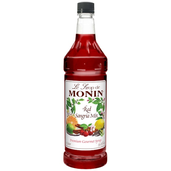Monin Monin Red Sangria Mix Syrup 1 Liter Bottle, PK4 - M-FR081F