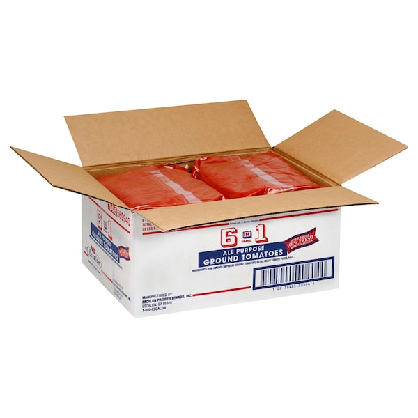 Escalon Ground Tomatoes Pouch Pak 105 oz., PK6 - 10078485569944