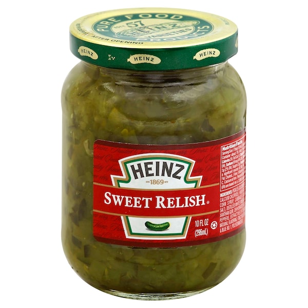 Heinz Heinz Sweet Green Relish 10 oz. Jar, PK12 - 10013000006290
