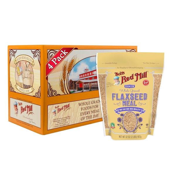 Bobs Red Mill Natural Foods Bob's Red Mill Gluten Free Flaxseed Meal 32 oz. Bag, PK4 - 1235S324