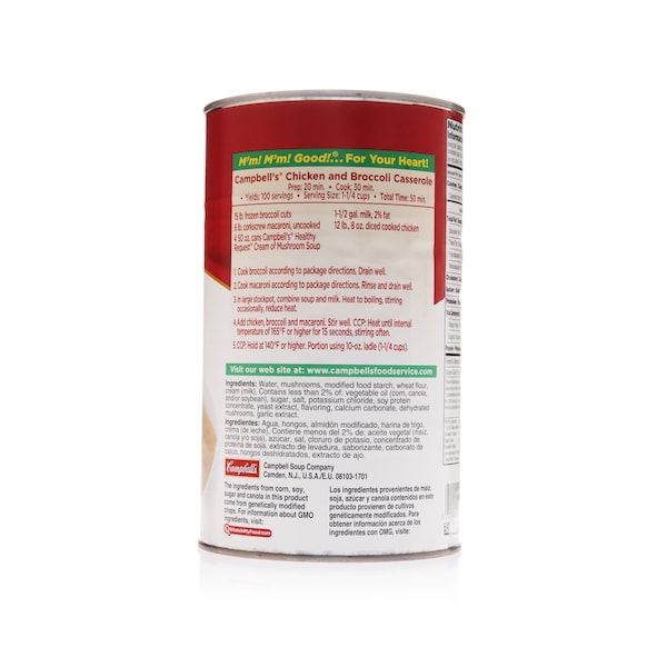 Campbells Condensed Soup Healthy Request Cream Of Mushroom Soup 50 oz., PK12 - 000004144