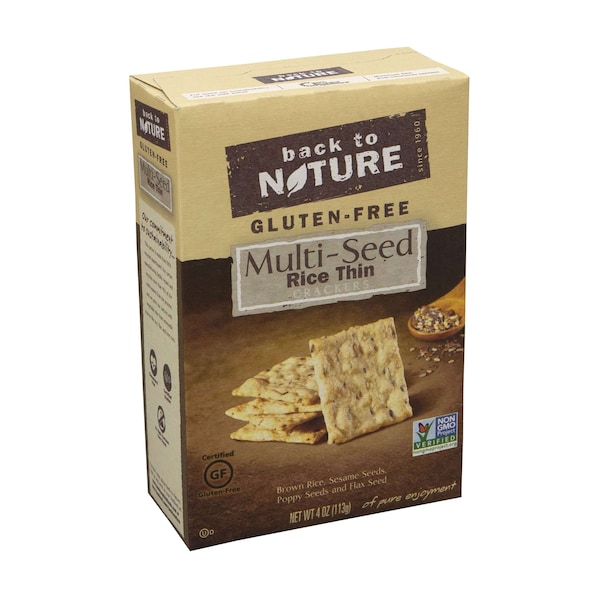 Back To Nature Back To Nature Gluten Free Multiseed Rice Thin Cracker 4 oz. Box, PK12 - 87013204