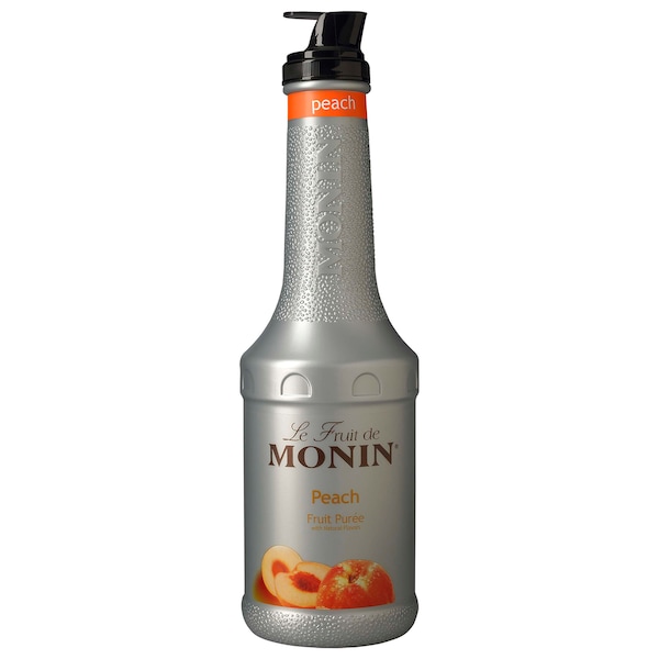 Monin Monin Peach Puree Syrup 1 Liter Bottle, PK4 - M-RP036F