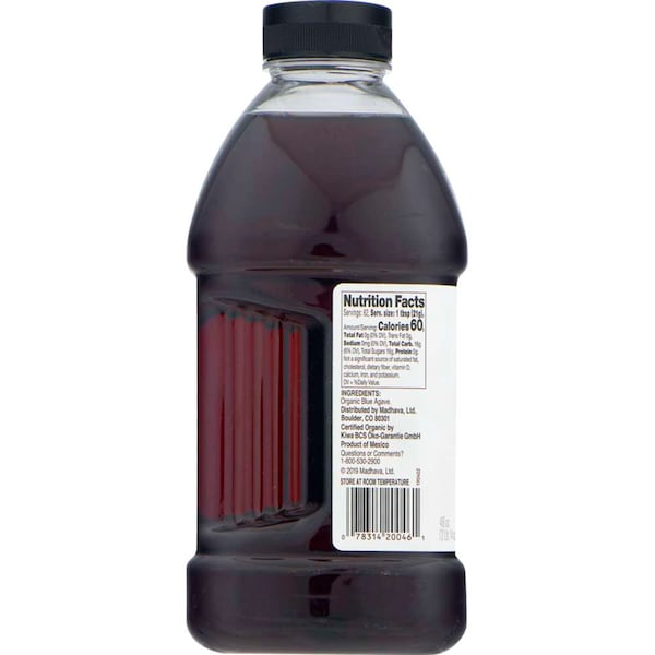 Madhava Madhava Organic Amber Raw Agave 46 oz., PK4 - 20046-4