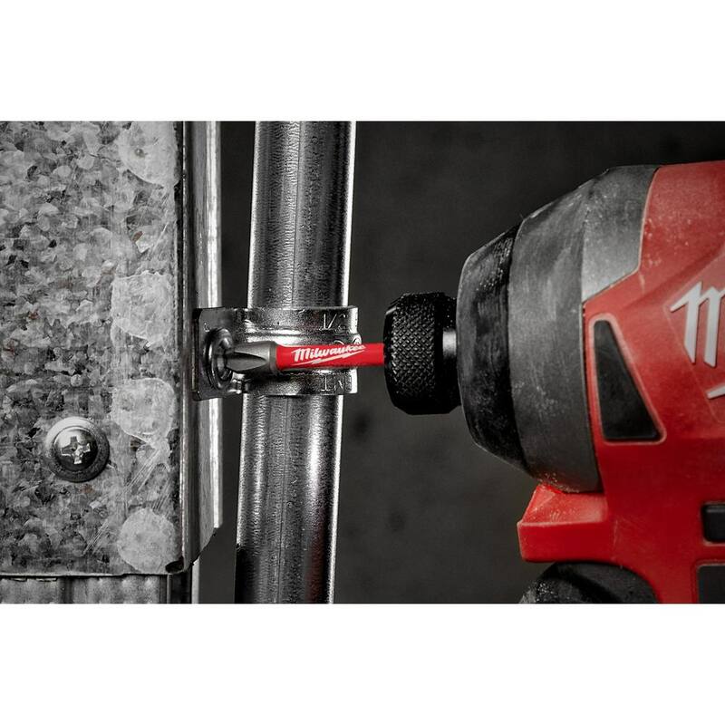 Milwaukee SHOCKWAVE Impact Duty 1 pulgada Phillips #3 Aleación de Acero Insertar Bit (Paquete de 2) - 48-32-4413