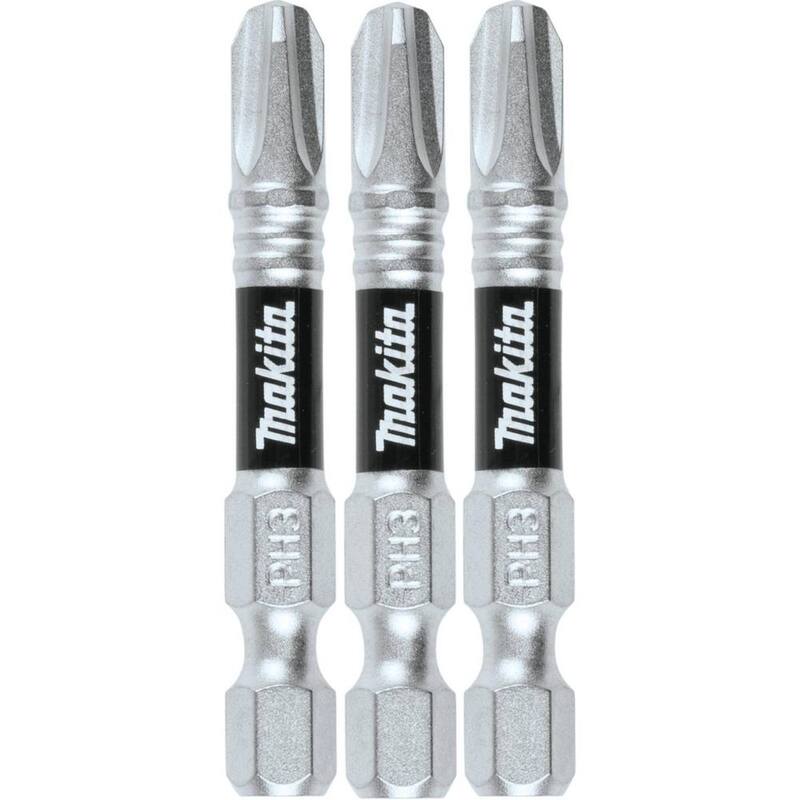Makita Impact XPS #3 Phillips 2 in. Power Bit (paquete de 3) - E-00789