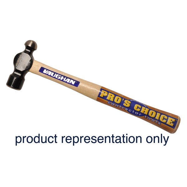 Vaughan 13-3/4 in. 16 oz Commercial Ball Peen Hammer with Wood Handle - 15530