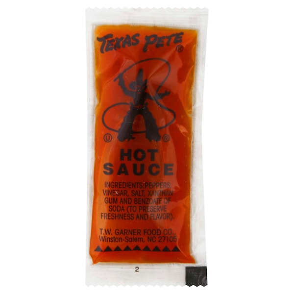 Texas Pete Portion Pac Texas Pete Hot Sauce 7g Packet, PK1000 - 00716037830465