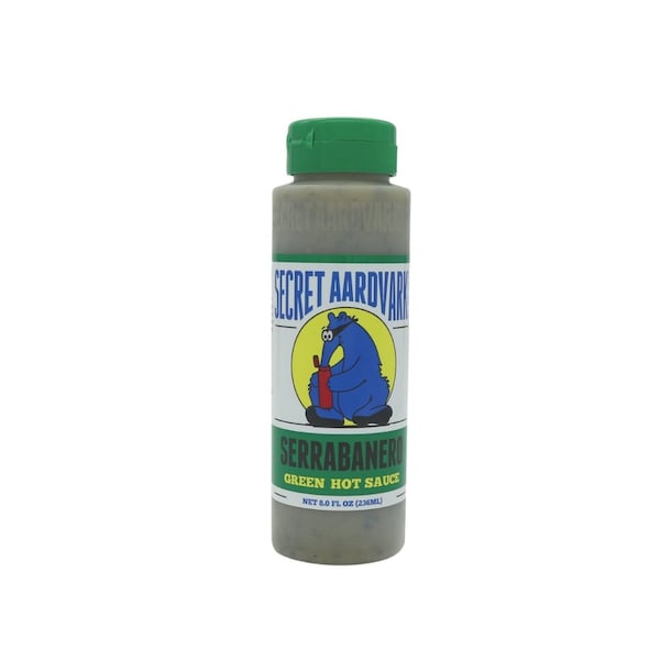 Secret Aardvark Secret Aardvark Serrabanero Green Hot Sauce 8 oz - B07HNB1HG9