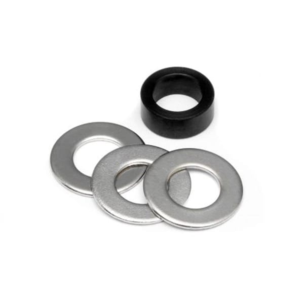 Hpi Racing 5 x 7.5 x 3 mm Metal Spacer Savage Set, Black - HPI86171