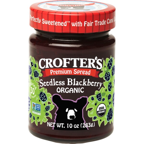 Crofters Organic Spread Premium Blackberry 10 oz., PK6 - 60067275006542