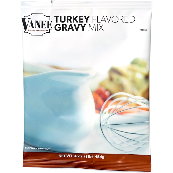 Vanee Vanee Turkey Flavored Gravy Mix 16 oz. Bags, PK8 - 6618-816-VAN