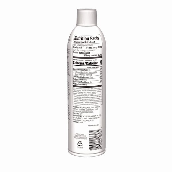 Claire Canola Oil Cooking Spray, 17 oz Aerosol Spray Can, 6PK - 1000040447