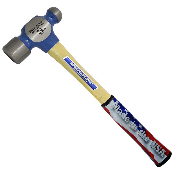 Vaughan Ball Pein Hammer, 24 oz, Fiberglass Handle - FS224