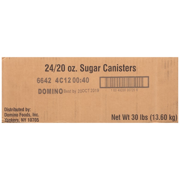 Domino Domino Canister Sugar 20 oz., PK24 - 401424