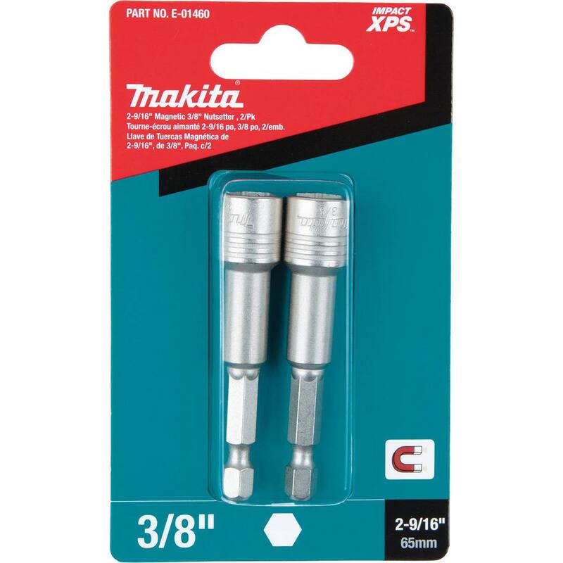 Makita IMPACT XPS 2-9/16 pulgadas 3/8 pulgadas Magnético Nutsetter (Paquete de 2) - E-01460