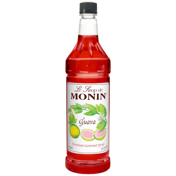 Monin Monin Guava Syrup 1 Liter Bottle, PK4 - M-FR066F