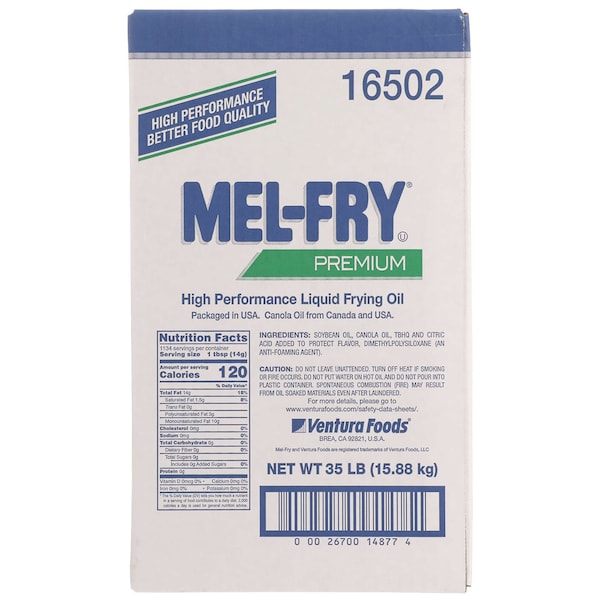 Mel-Fry Advanced Oil Soy High Performance Mel/Fry Free 35lbs - 16502MFY