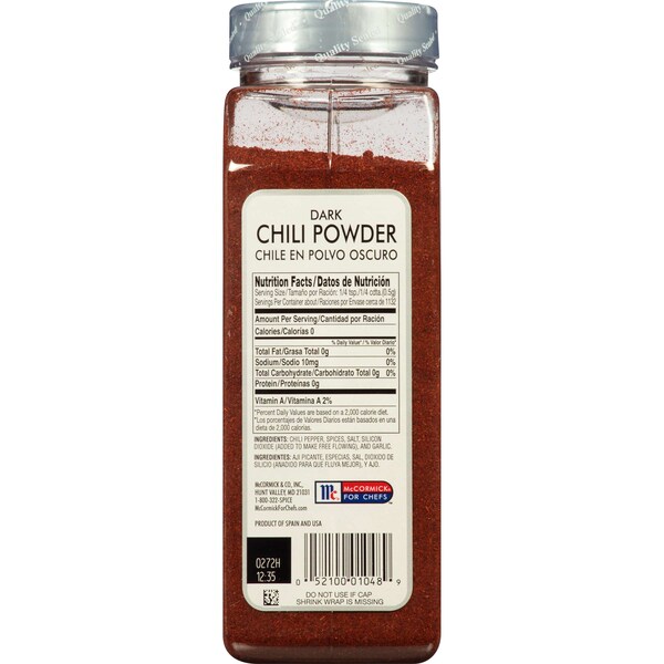 Mccormick McCormick Chili Powder Dark 20 oz. Container, PK6 - 900210220