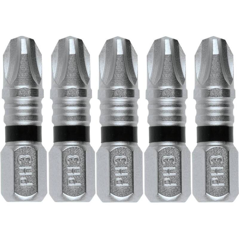 Makita IMPACT XPS #3 Phillips 1 in. Insert Bit (paquete de 5) - E-00561