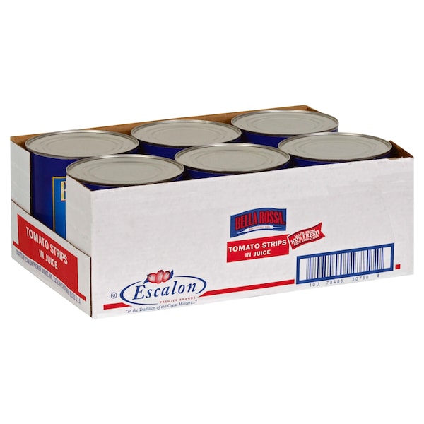 Bella Rosa Tomato Strips In Juice 102 oz., PK6 - 10078485307508