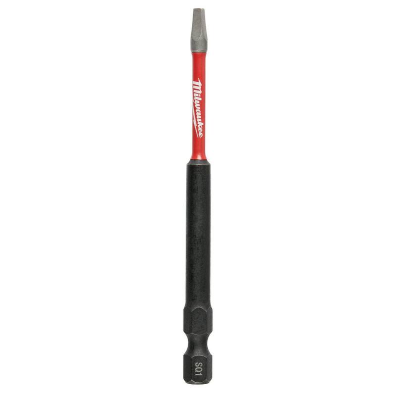 Punta de desarmador cuadrado de acero aleado Milwaukee SHOCKWAVE Impact Duty de 3-1/2 pulgadas (Paquete de 2) - 48-32-4670