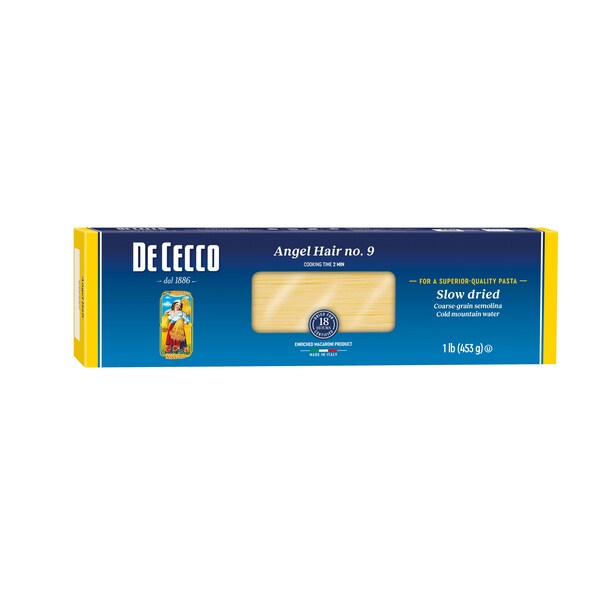 De Cecco De Cecco No. 9 Angel Hair 1lbs, PK20 - VSA0009