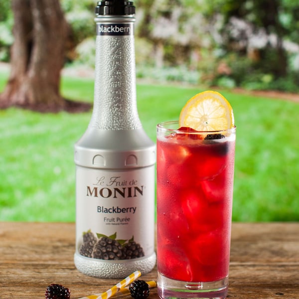 Monin Monin Blackberry Puree 1 Liter Bottle, PK4 - M-RP006F