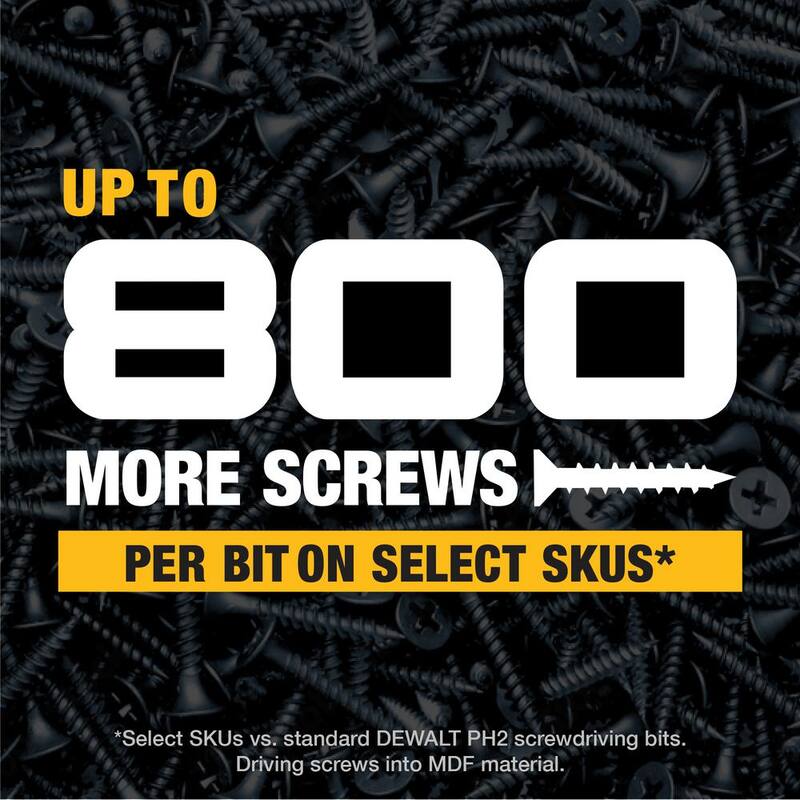 SET de Puntas de destornillador de seguridad de acero surtido DEWALT MAXFIT ULTRA de 1 pulgada (paquete de 6) - DWAF1SEC-6H