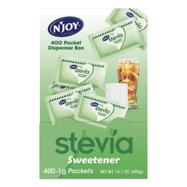 Njoy Stevia Artificial Sweetener, 0.04 oz Packet, 400PK - 83221