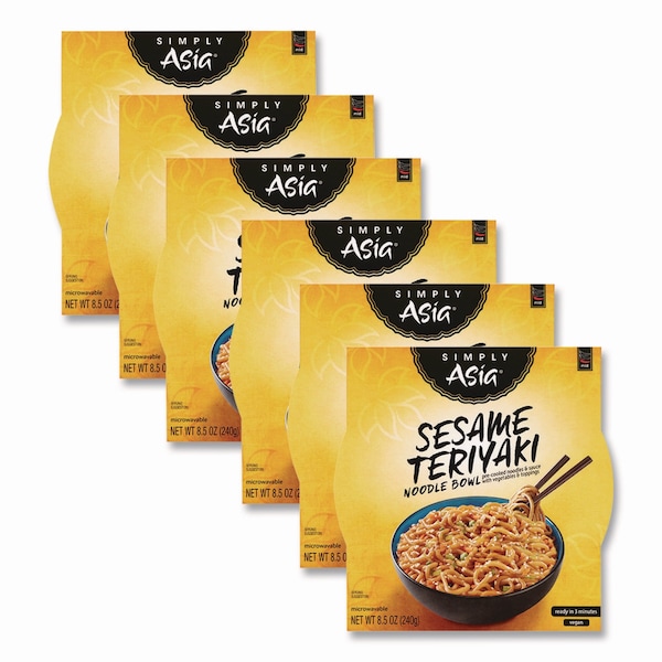 Mccormick Simply Asia Sesame Teriyaki Noodle Bowl, 8.5 oz, 6PK - THA00086