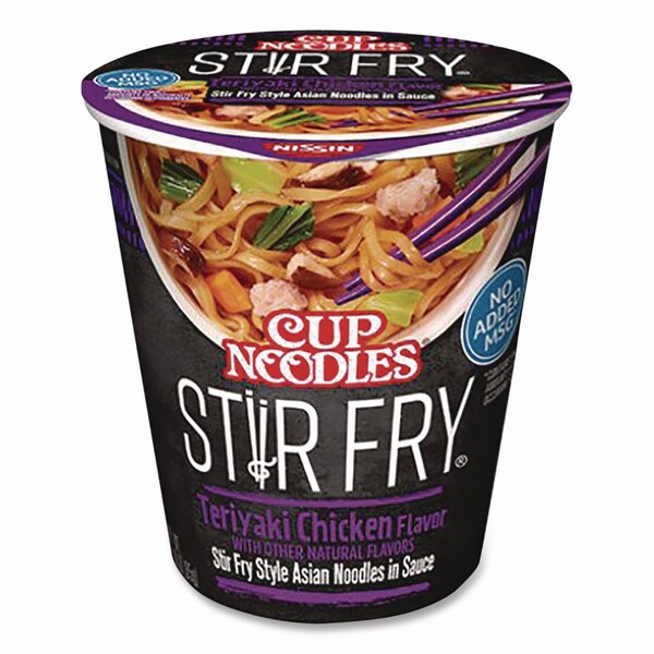 Nissin Cup Noodles Stir Fry, Teriyaki Chicken, 3 oz Cup, 6PK - NIS42405
