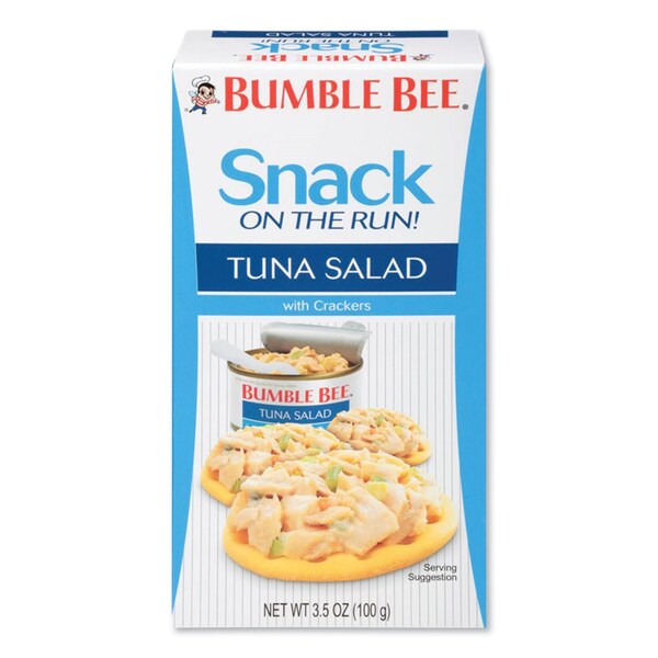 Bumble Bee Snack on the Run Tuna Salad with Crackers, 3.5 oz Pack, 12PK - KAR70721