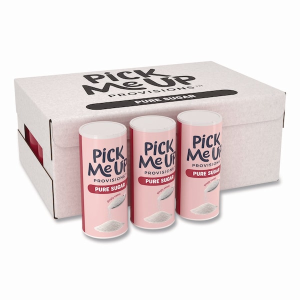 Pick Me Up Provisions Pure Sugar, 20 oz Canister, 24PK - PM62433CT/94203