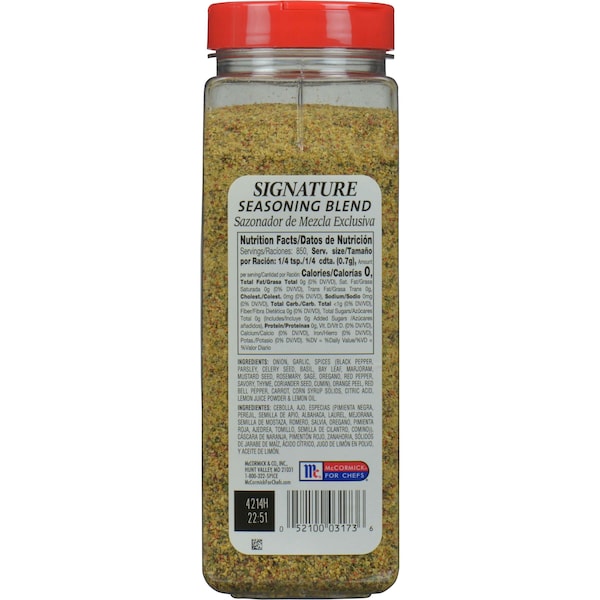 Mccormick McCormick Salt Free Signature Blend 21 oz. Container, PK6 - 901210141