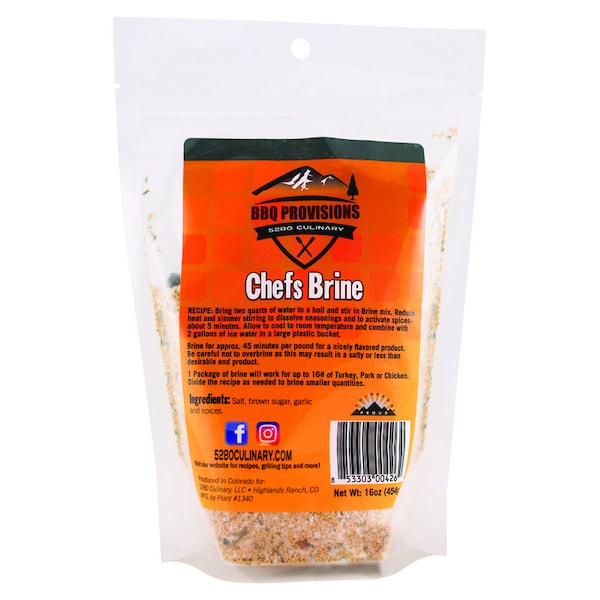 5280 Culinary Chef J's BBQ Provisions Chefs Brine Brine Mix 16 oz - CHEFBRINE-CS