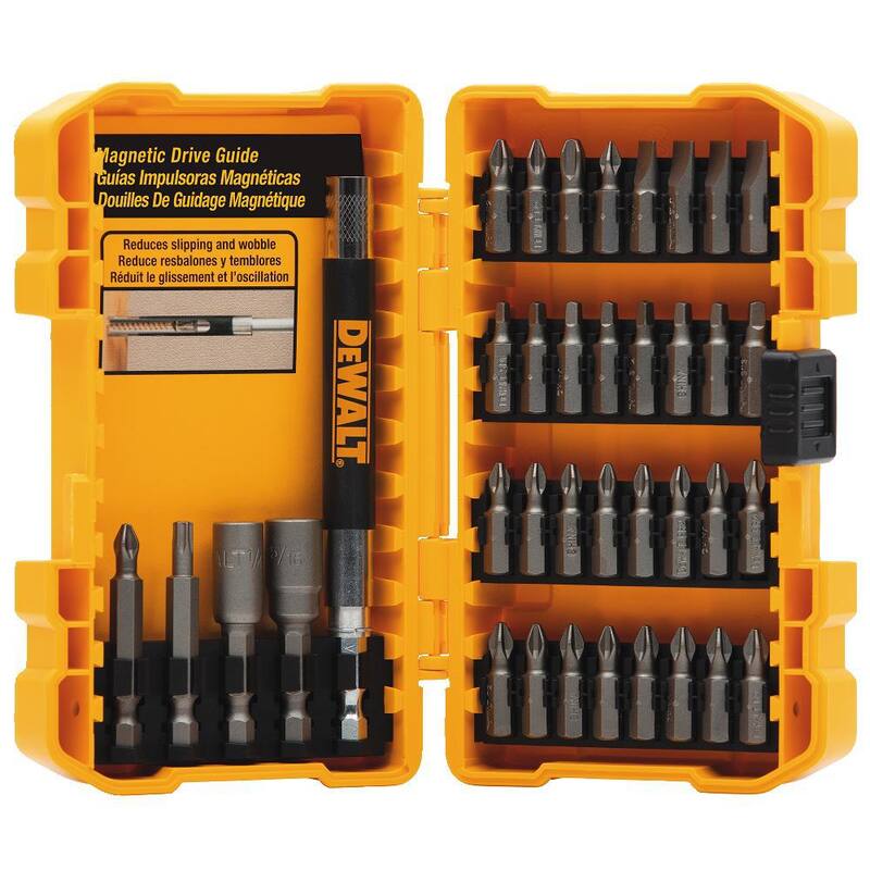 Juego de Destornilladores DEWALT con Estuche Resistente (37 Piezas) - DW2176