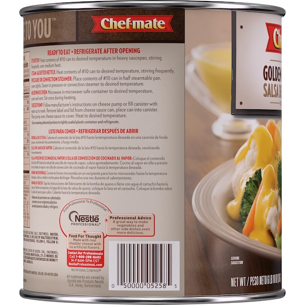 Chef-Mate Chef-Mate Golden Cheese Sauce 106 oz., PK6 - 10050000050687