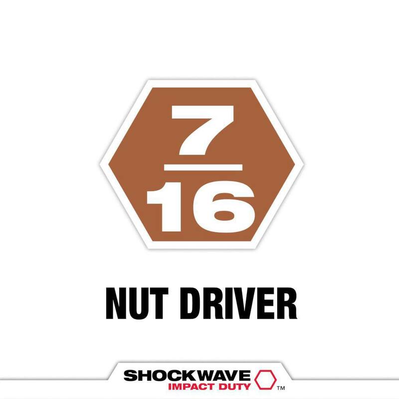 Milwaukee SHOCKWAVE Impact Duty 7/16 pulg. x 6 pulg. Comando de tuercas magnético de acero aleado (paquete de 1) - 49-66-4586