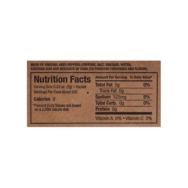 Texas Pete Texas Pete Hot Sauce 7g Packet, PK200 - 1.00003