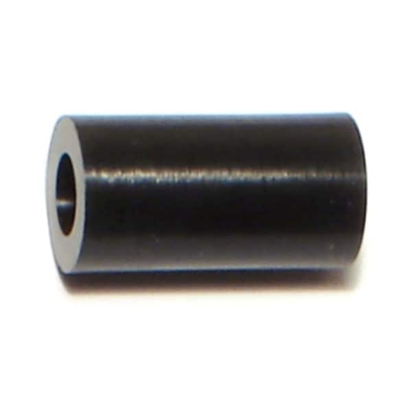 Midwest Fastener Round Spacer, Nylon, 15 mm Overall Lg, 4.3 mm Inside Dia, 20 PK - 72883