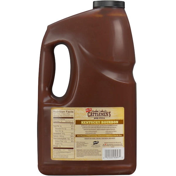 Cattlemens BBQ Sauce Kentucky Bourbon 1 gal., PK2 - 95897