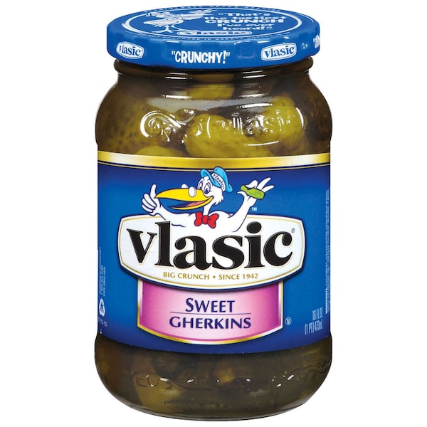 Vlasic Vlasic Sweet Gherkins Pickle 16 fl. oz., PK12 - 5410001110