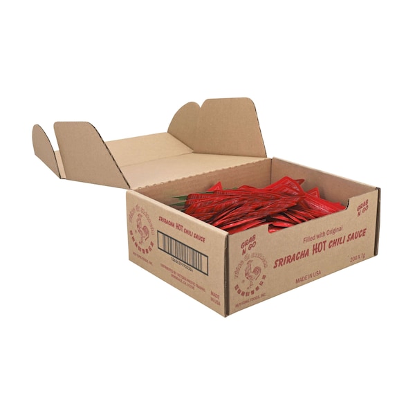 Huy Fong Sriracha Grab & Go 7g, PK200 - HFSRGO