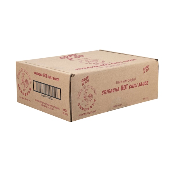 Huy Fong Sriracha Grab & Go 7g, PK200 - HFSRGO