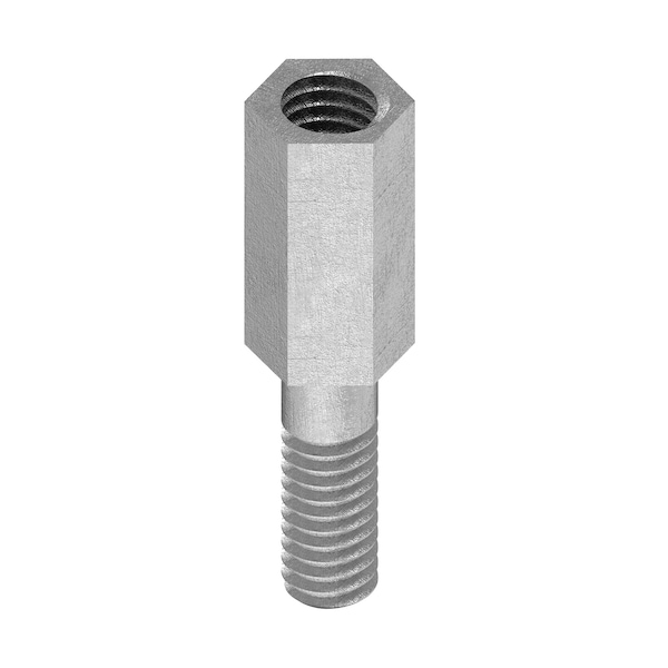 Zoro Select Hex Standoff, No. 8-32 Thrd Sz, 1/2 in L, 3/8 in Thrd L 18-8 Stainless Steel, Plain, 1/4" Hex, 10 PK - HMF204-832-SS