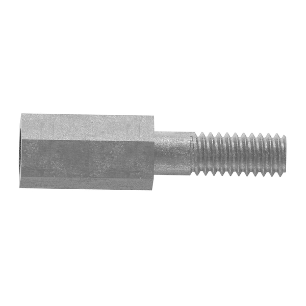 Zoro Select Hex Standoff, No. 8-32 Thrd Sz, 1/2 in L, 3/8 in Thrd L 18-8 Stainless Steel, Plain, 1/4" Hex, 10 PK - HMF204-832-SS